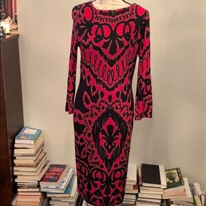 GUC Taylor red/black dress, size 10